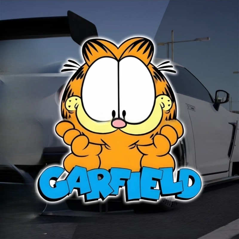 Car Accessories Sticker - Pegatinas creativas y lindas de Garfield
