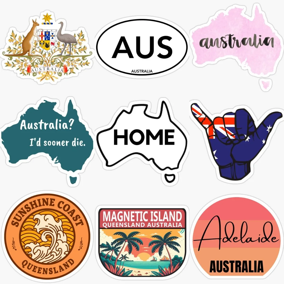 Car Accessories Australia - Mapa creativo de la bandera de