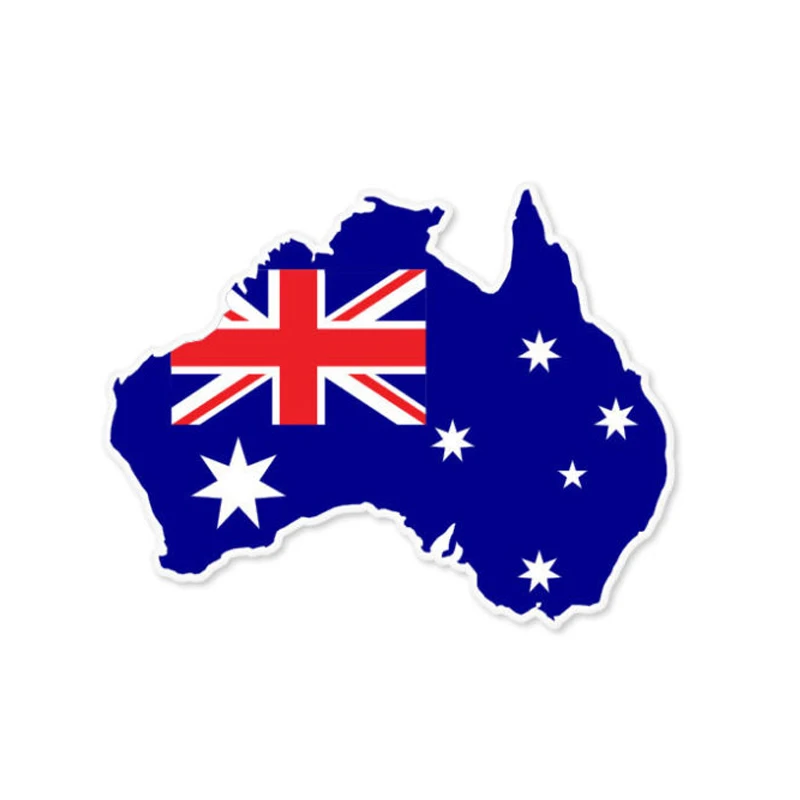 Car Accessories Australia - Pegatinas creativas con bandera del mapa