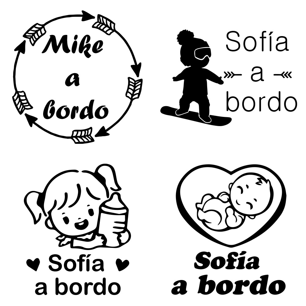 Car Accessories Sticker - 1 unidad de vinilo de bebé