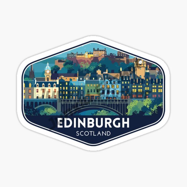 Car Accessories Edinburgh - Pegatina de paisaje de EDINBURGH SCOTLAND