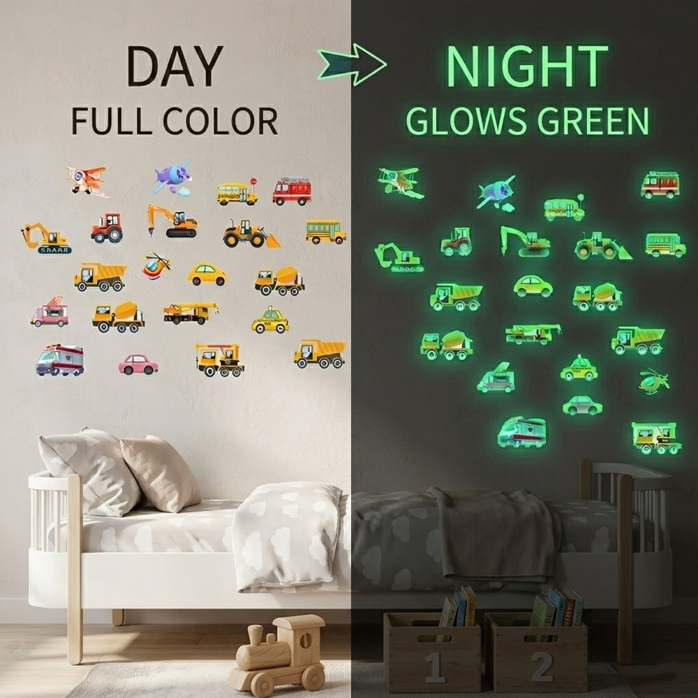 Car Accessories Ebay - Juego de 21 Pegatinas Luminosas para