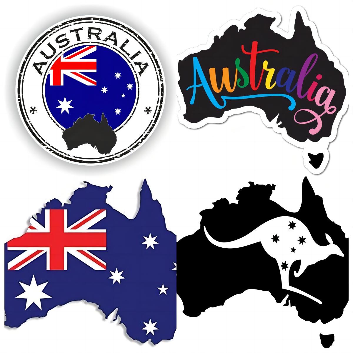 Car Accessories Australia - Pegatina y calcomanía de bandera de