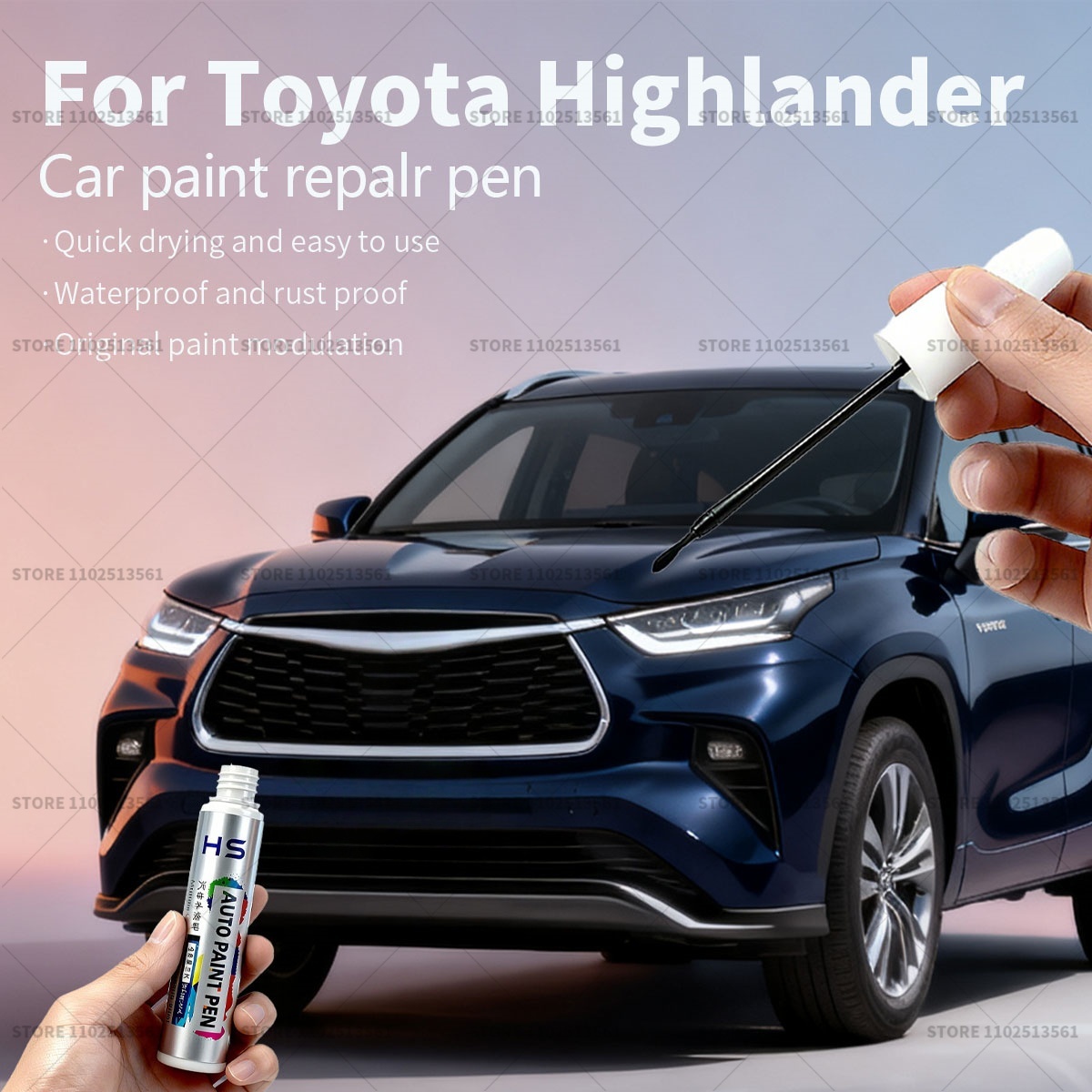 Car Scratch Remover Pen - Para Toyota Highlander pluma de reparación