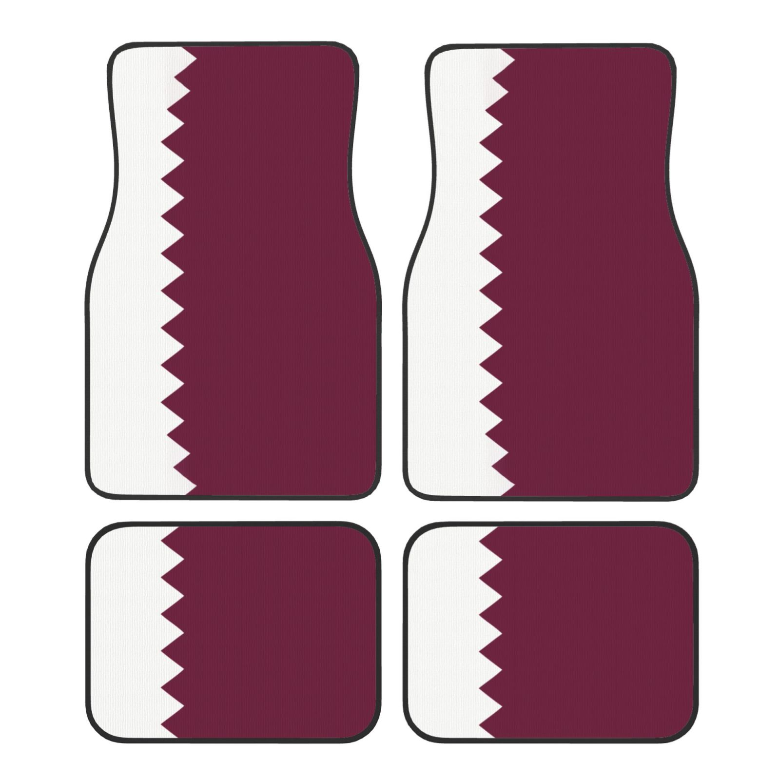 Qatar Car Accessories - Alfombrillas de coche con patrón de