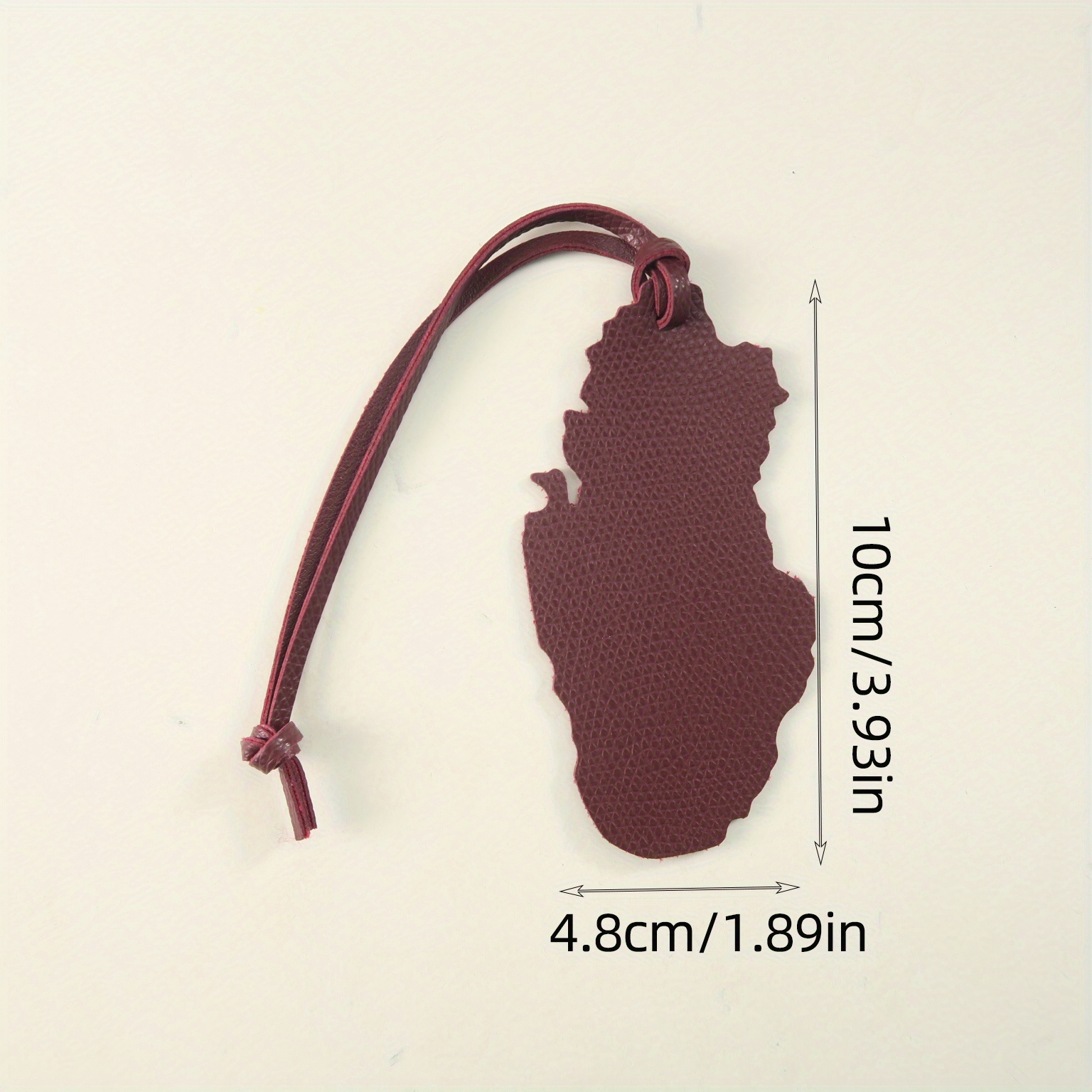 Amuleto de cuero PU con mapa d - Qatar Car Accessories reseña y precio