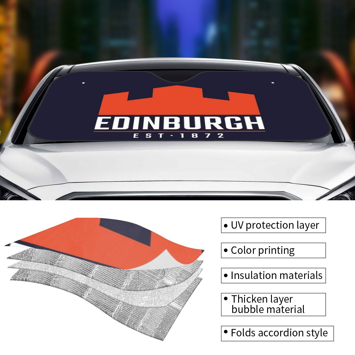 Parasol con Logo de Rugby de E - Car Accessories Edinburgh reseña y precio