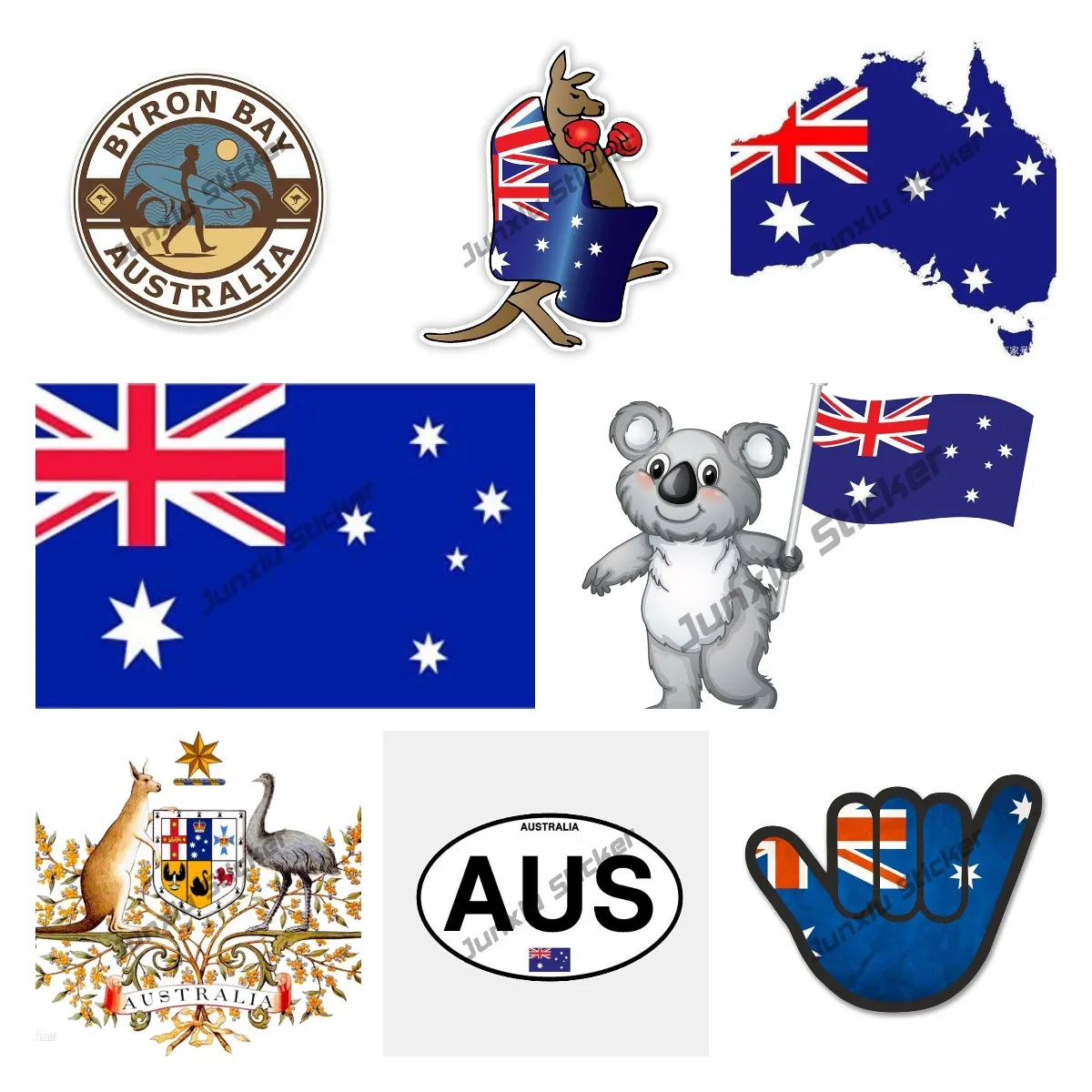 Pegatinas creativas de bandera - Car Accessories Australia reseña y precio