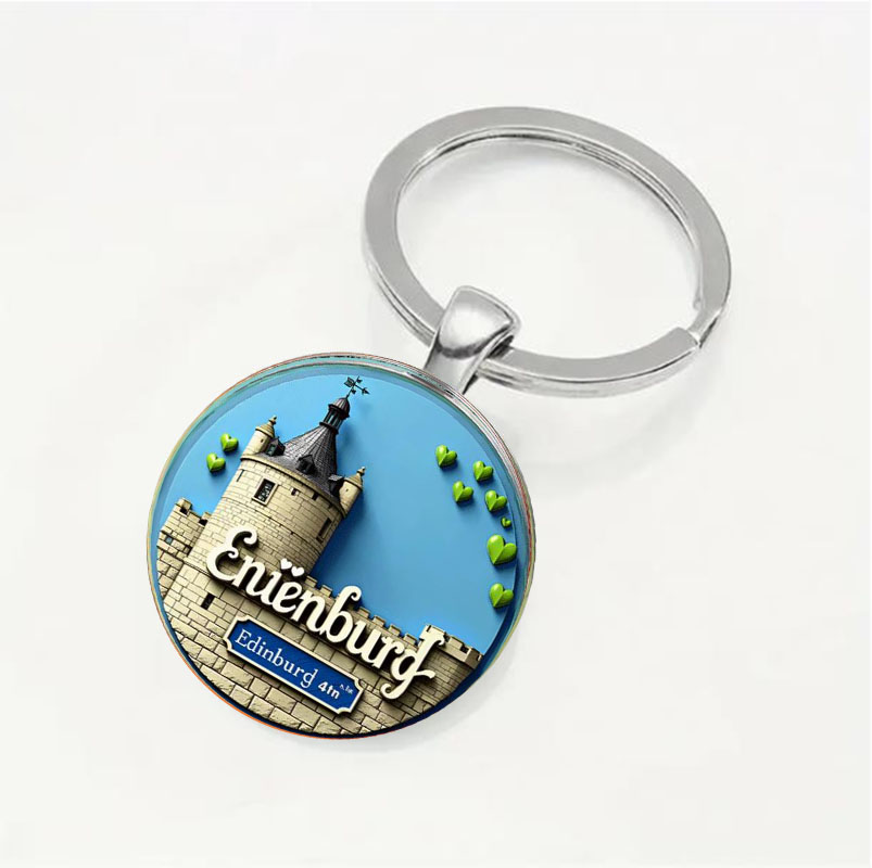 Llavero redondo, llavero con t - Car Accessories Edinburgh reseña y precio
